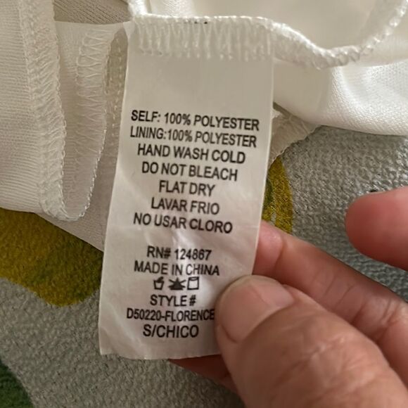 Dream of me Lemon Print Faux Wrap High Low Dress SMALL - Picture 15 of 15